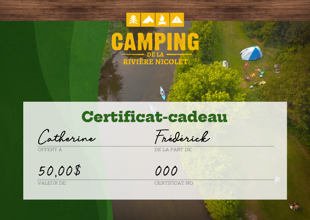 Certificat-cadeau 50$